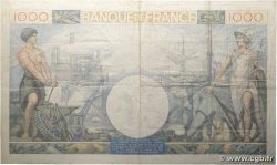 1000 Francs COMMERCE ET INDUSTRIE FRANCE  1940 F.39.01 VF