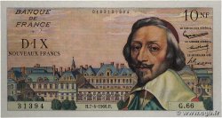 10 Nouveaux Francs RICHELIEU FRANCE  1960 F.57.06 SUP