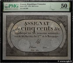 500 Livres FRANCIA  1794 Ass.47a EBC+