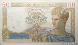 50 Francs CÉRÈS modifié FRANCE  1939 F.18.31 TTB