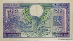 500 Francs - 100 Belgas BELGIQUE  1943 P.124