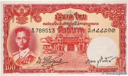 100 Baht THAILAND  1955 P.078b UNC-