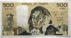 500 Francs PASCAL FRANCE  1989 F.71.40 VF+