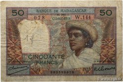 50 Francs MADAGASCAR  1950 P.045a