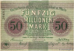 50 Millions Mark ALLEMAGNE Hochst 1923 