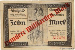 10 Milliarden Mark / 10 Mark ALLEMAGNE Constance (Konstanz) 1923 