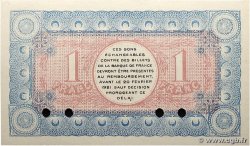 1 Franc Spécimen FRANCE regionalism and miscellaneous Chambéry 1916 JP.044.06 UNC