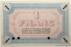 1 Franc Spécimen FRANCE régionalisme et divers Vienne 1915 JP.128.07 NEUF