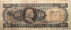 10 Colones EL SALVADOR  1988 P.135b G