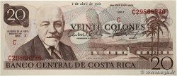 20 Colones COSTA RICA  1983 P.238c SC+
