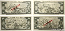 1 Peso Lot CUBA  1978 P.102bs4 et P.102b UNC-