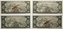 1 Peso Lot CUBA  1982 P.102bs2 et P.102b UNC
