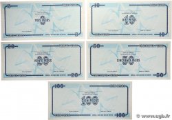 3, 10 au 100 Pesos Lot KUBA  1990 P.FX20, P.FX22 au 25 fST+