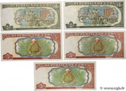 1 et 3 Pesos Lot KUBA  1995 P.112 et 113 fST+