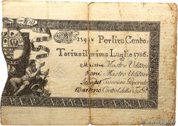 100 Lire ITALIE Turin 1786 PS.122a TB