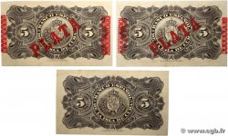5 Pesos Lot CUBA  1896 P.048b/c VF