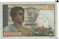 100 Francs Spécimen MADAGASCAR  1950 P.046bs SPL