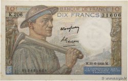10 Francs MINEUR FRANCE  1949 F.08.22a