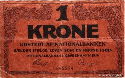 1 Kronen DENMARK  1914 P.011 F