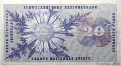 20 Francs SUISSE  1972 P.46t TB+