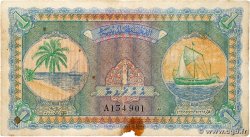 1 Rupee MALDIVES  1947 P.02a TB
