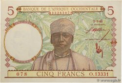5 Francs AFRIQUE OCCIDENTALE FRANÇAISE (1895-1958)  1943 P.26
