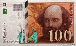 100 Francs CÉZANNE Petit numéro FRANCE  1997 F.74.01A
