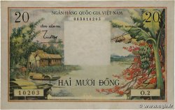 20 Dong VIETNAM DEL SUR  1956 P.04a EBC