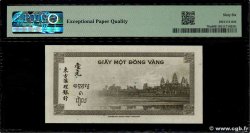 1 Piastre INDOCINA FRANCESE  1945 P.076a FDC