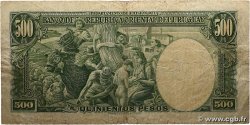 500 Pesos URUGUAY  1939 P.040c B+