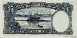5 Pounds NEW ZEALAND  1940 P.160a UNC