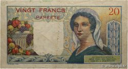 20 Francs TAHITI  1951 P.21b TB+