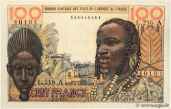 100 Francs WEST AFRICAN STATES  1965 P.101Ae AU