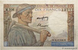 10 Francs MINEUR FRANCE  1949 F.08.22a