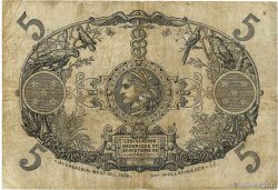 5 Francs Cabasson rouge ISOLA RIUNIONE  1916 P.14 B