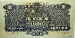 1000 Korun Spécimen TCHÉCOSLOVAQUIE  1944 P.050s SPL