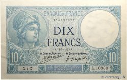 10 Francs MINERVE FRANCIA  1923 F.06.07