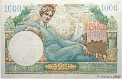 1000 Francs TRÉSOR FRANÇAIS FRANKREICH  1947 VF.33.01 fVZ