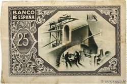 25 Pesetas SPANIEN Bilbao 1937 PS.563g SS