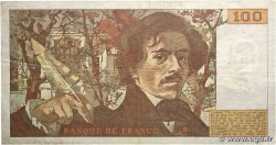 100 Francs DELACROIX modifié FRANCE  1988 F.69.12A128 pr.TB