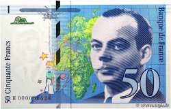 50 Francs SAINT-EXUPÉRY Petit numéro FRANCE  1992 F.72.01aH