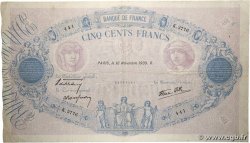 500 Francs BLEU ET ROSE modifié FRANCE  1939 F.31.48 pr.TTB