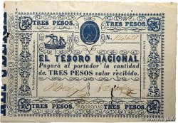 3 Pesos PARAGUAY  1865 P.023 BB