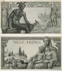 1000 Francs DÉESSE DÉMÉTER Photo FRANCE  1942 F.40.00p SPL