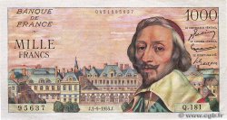 1000 Francs RICHELIEU FRANCIA  1955 F.42.15 SC