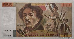 100 Francs DELACROIX modifié FRANCE  1981 F.69.05