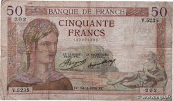50 Francs CÉRÈS FRANCE  1936 F.17.31 B