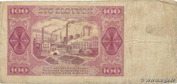 100 Zlotych POLOGNE  1948 P.139 TB