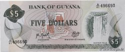 5 Dollars GUYANA  1969 P.22f NEUF