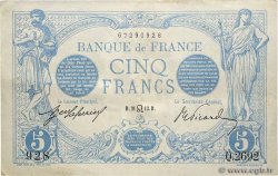 5 Francs BLEU FRANKREICH  1913 F.02.19